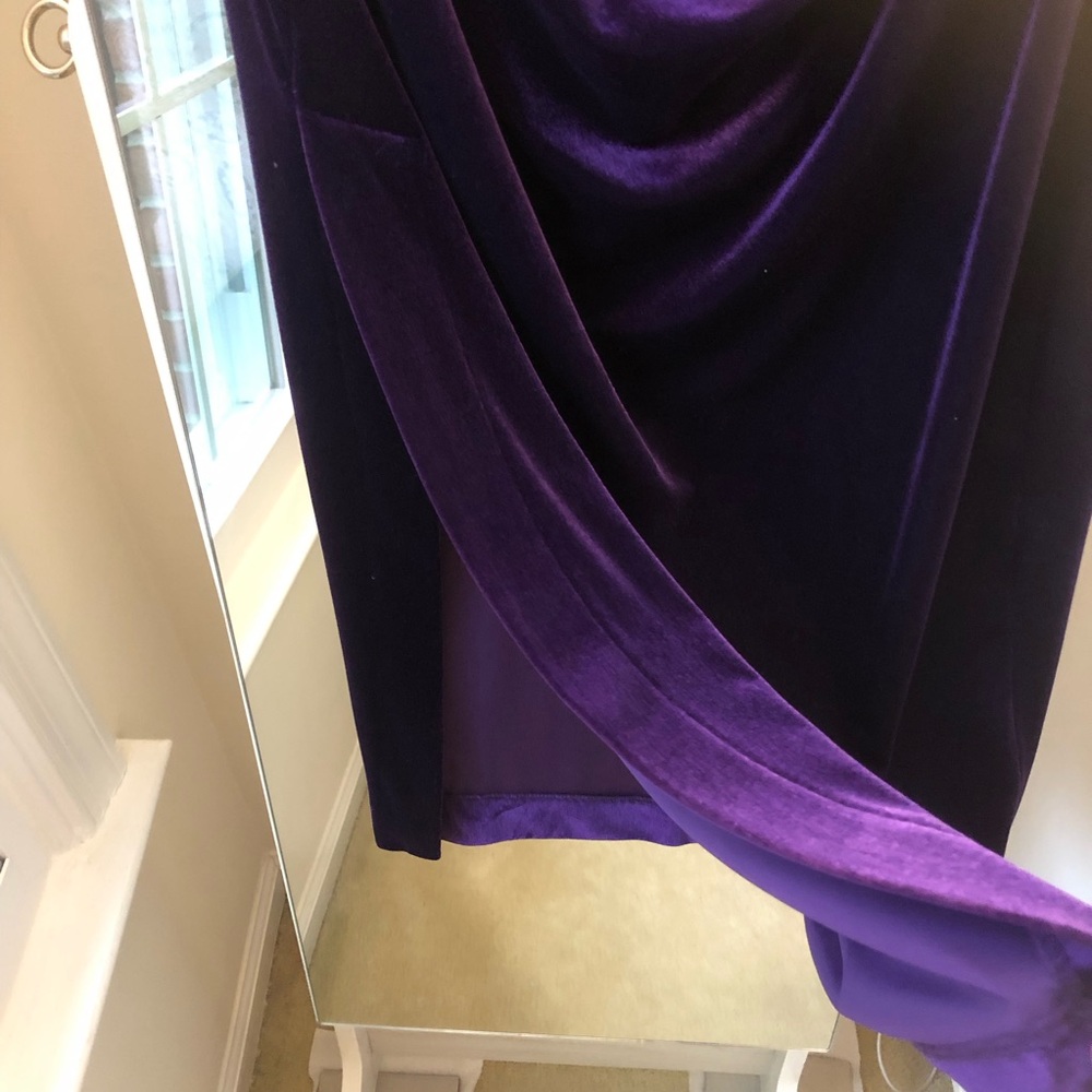 😍 Zara Purple Velvet Skirt - Picture 4 of 10